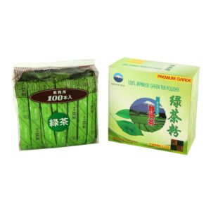 Mount Fuji 100 sticks Green tea powder (handy on the go pack without Box)
